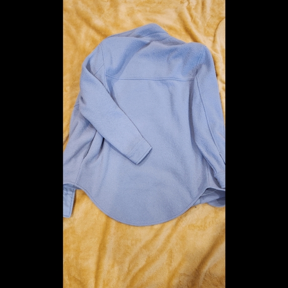 Women's Hilary Radley Over-Sized Button Jacket Size S Small Soft Smoky Gray EUC - Picture 6 of 6